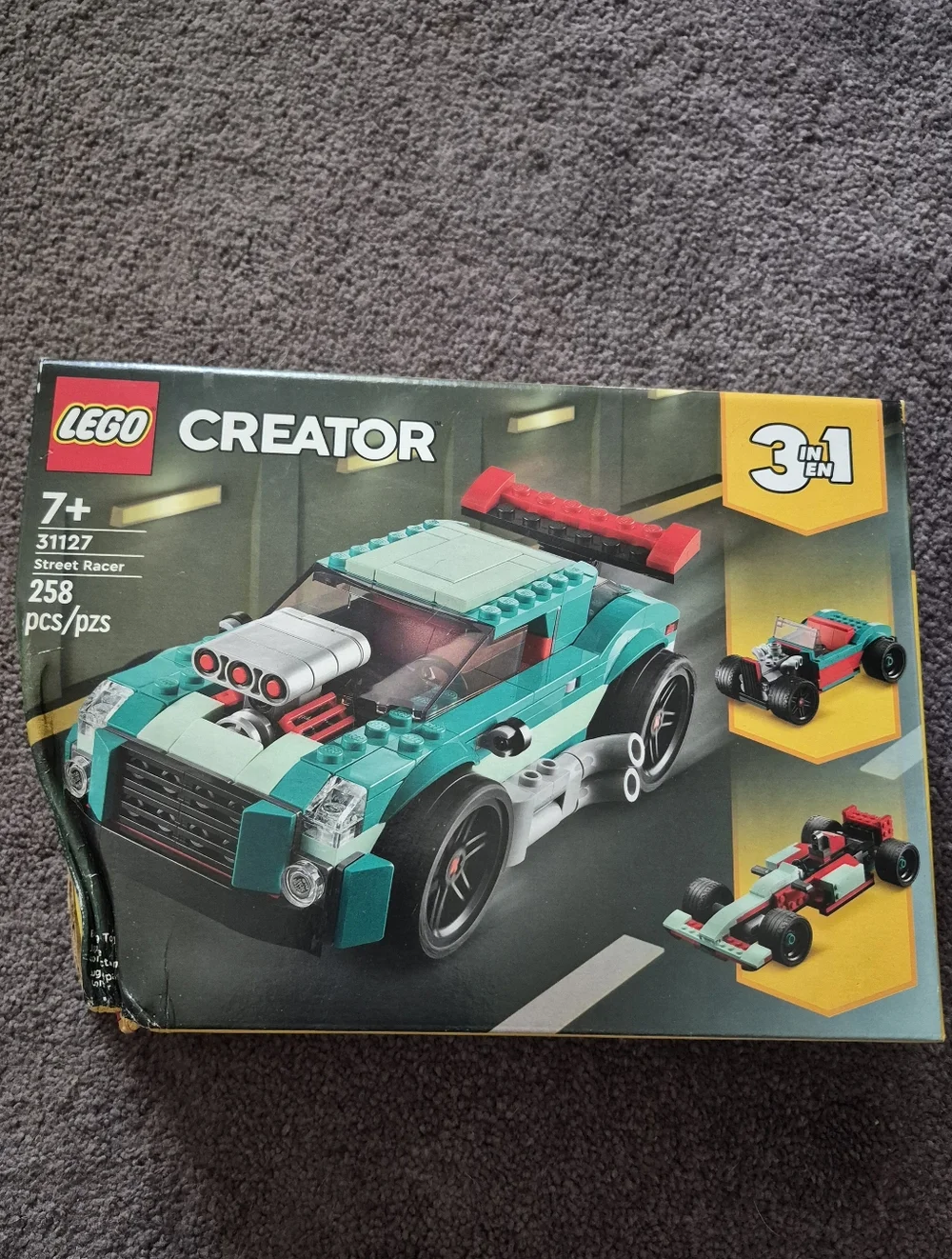 LEGO Creator Teal Street Racer 3-in-1 Building Set RETIRED
